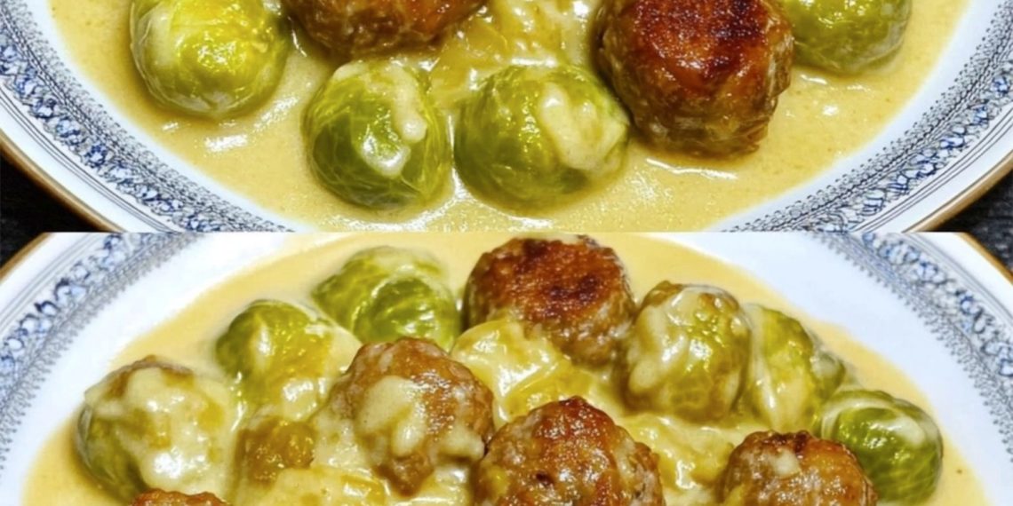 Herzhaft und gesund: Rosenkohleintopf mit Hackbällchen