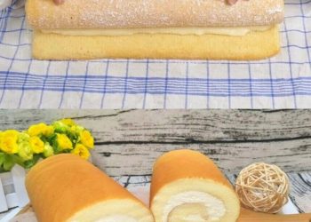 Woow du wirst ständig backen, Zitronen – Biskuitrolle in wenigen Minuten