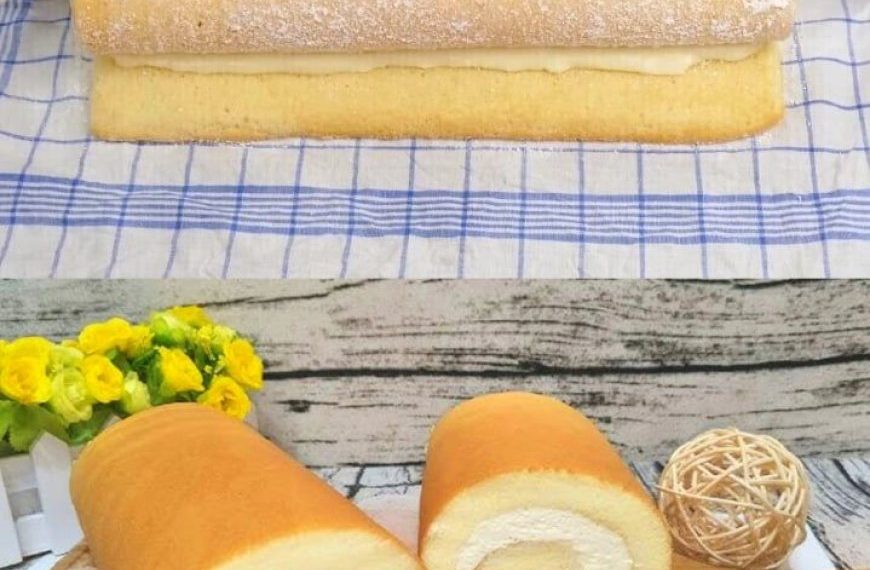 Woow du wirst ständig backen, Zitronen – Biskuitrolle in wenigen Minuten