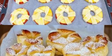 Die beste Leckerei aller Zeiten, du brauchst nur 2 – 3 größere Äpfel und 2 Rollen Blätterteig!