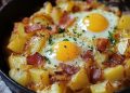 Bratkartoffeln mit Ei und Käse – einfach und lecker