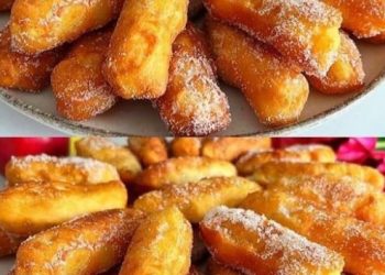 Gebackene Apfelstreifen in 5 Minuten die sind gleich weggegessen!