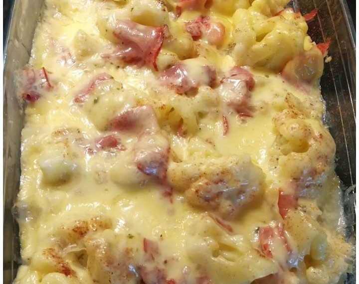 Blumenkohl-Schinken-Auflauf mit Milch statt Butter – Gesunder Genuss