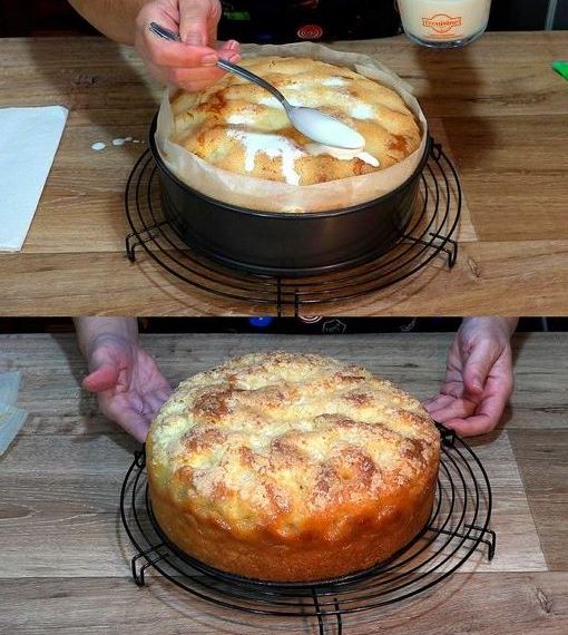 Wie ich ihn liebe, Apfel Schmandkuchen in 10 Minuten bereit für den Ofen