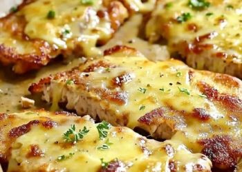 Ihre Familie wird begeistert glaubt mir, Überbackene Partyschnitzel aus dem Ofen!