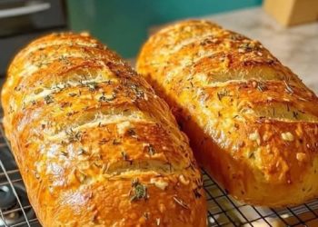 Unser altes Familienrezept, Knoblauchbrot ohne Kneten ein Tassenrezept