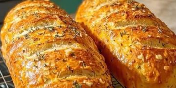 Unser altes Familienrezept, Knoblauchbrot ohne Kneten ein Tassenrezept