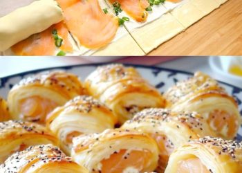 Blätterteig Räucherlachsröllchen sie werden nicht aufhören es zu essen!