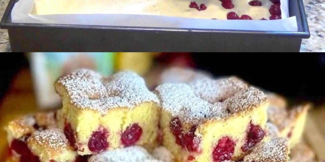 Ratz fatz bereit für den Ofen, dieser Quark-Kirschkuchen hat ein Geheimnis er macht süchtig!