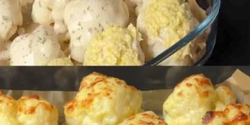 Absolut der Hammer, blumenkohl mit käse überbacken