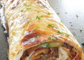 Hackfleisch Käse Rolle, schmeckt wie verrückt!