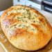Mein faules Brotrezept, dieses Knoblauchbrot ohne Kneten backe ich immer wieder!