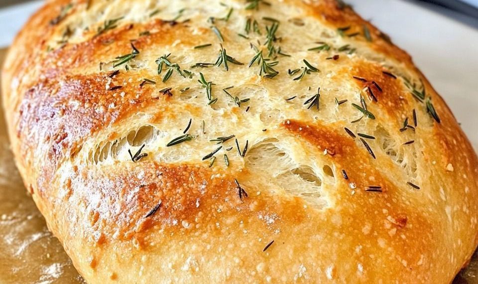 Mein faules Brotrezept, dieses Knoblauchbrot ohne Kneten backe ich immer wieder!