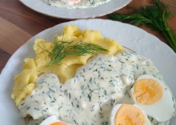 Eier in Dillsoße mit Kartoffeln absolut leckeeeeer