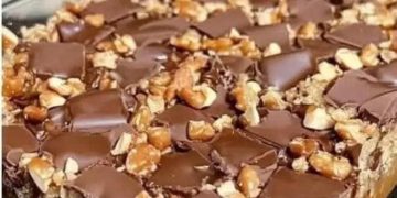 Karamell-Schoko-Knusperriegel