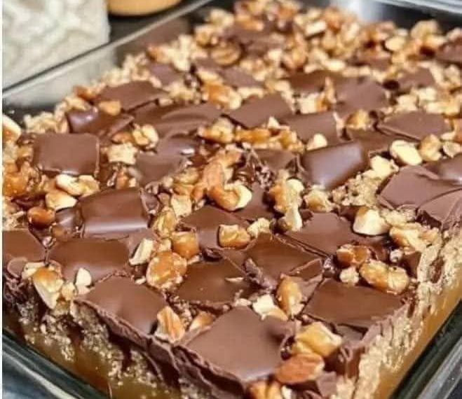 Karamell-Schoko-Knusperriegel