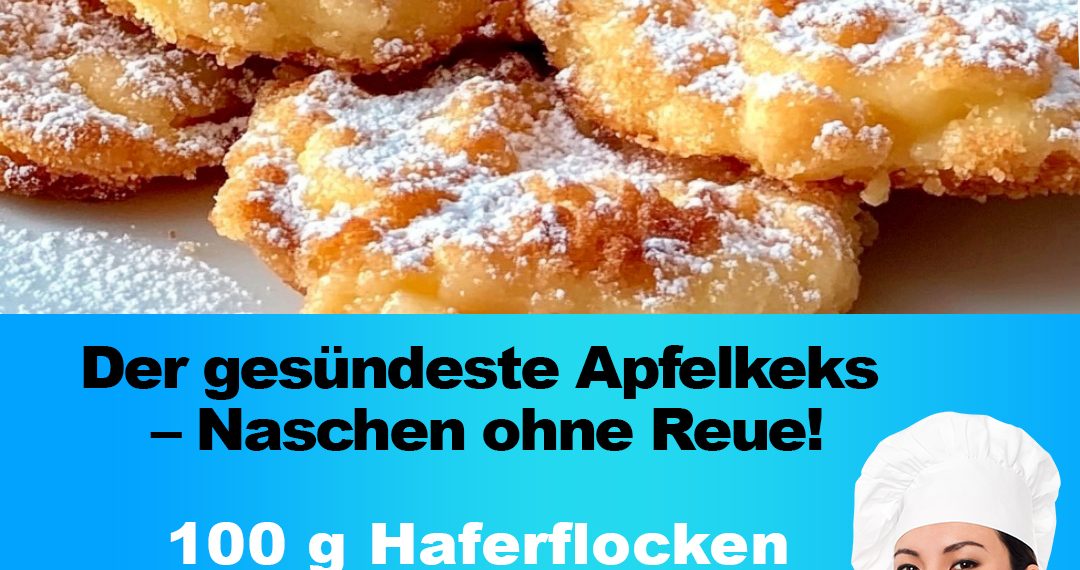 Wooow Apfelkekse ohne ein Gramm Mehl, in 15 Minuten die miss man lieben!