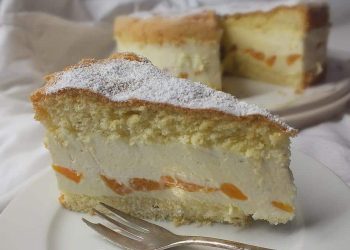 Tolles Rezept! Schmeckt klasse: Käsesahnetorte mit Mandarinen