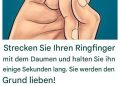 Strecken Sie Ihren Ringfinger mit dem Daumen und halten Sie ihn – Entdecken Sie die überraschenden Vorteile!
