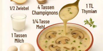 Cremige Champignon Suppe