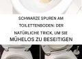 Wie entfernt man schwarze Flecken auf Toiletten