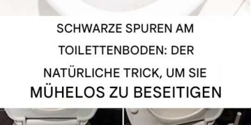 Wie entfernt man schwarze Flecken auf Toiletten