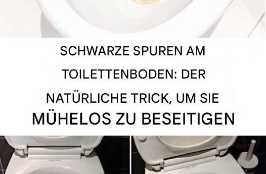Wie entfernt man schwarze Flecken auf Toiletten