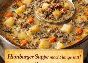 Schmeckt am nächsten Tag genauso perfekt, Hamburger Suppe mit 450 g Hackfleisch