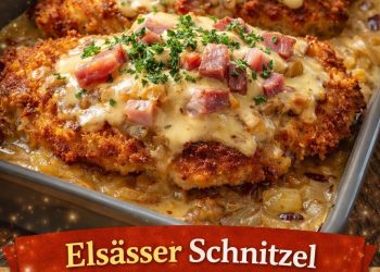 Megasaftig und lecker, Elsässer Schnitzel ein cremiger Traum