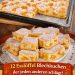 12 Esslöffel Blechkuchen in 10 Minuten fertig, inklusive Backzeit !