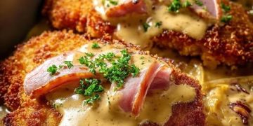 schnitzel mit paprikasose pommes einfach himmlisch lecker