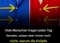 Warum befinden sich die Knöpfe bei Damenblusen links?