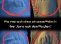 Warum bekommen Jeans nach dem Waschen diese seltsamen Falten (und wie kann man sie beheben)?