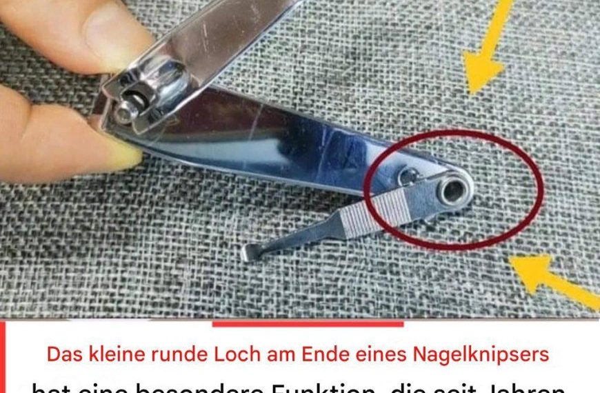 Das „kleine runde Loch“ am Nagelknipser hat besondere und wirkungsvolle Einsatzmöglichkeiten!