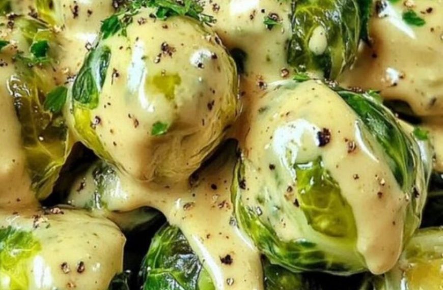 Das überzeugt jeden wie leckeeer, Rosenkohl in Frischkäse Senfsauce