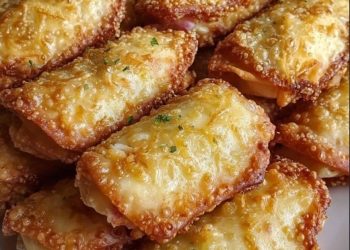 Golden, knusprig und gefüllt mit cremiger Krabbenkäse-Köstlichkeit – diese Frühlingsrollen sind die perfekte Party-Vorspeise oder ein Snack