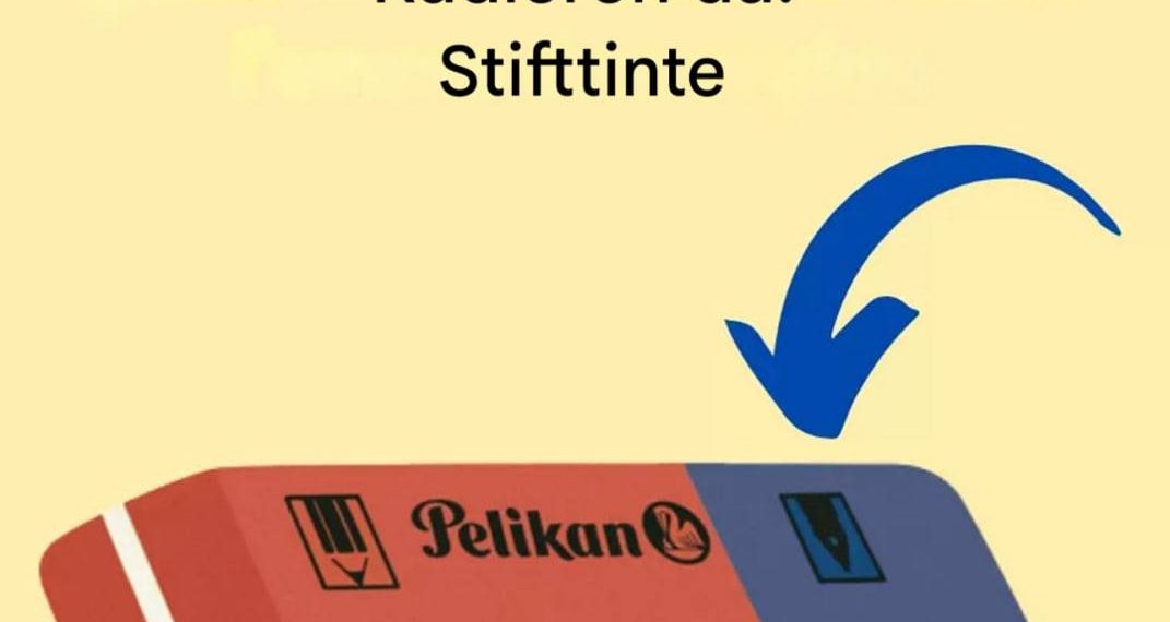 Wozu dient also genau der blaue Teil des Radiergummis?