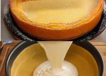 Käsekuchen ohne Boden