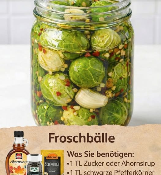 Eingelegter Rosenkohl überraschend anders und einfach ein kleiner Geheimtipp