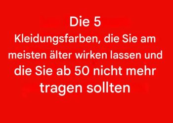 5 Farben, die Sie ab 50 meiden sollten: Sie können Ihren Teint stumpf machen