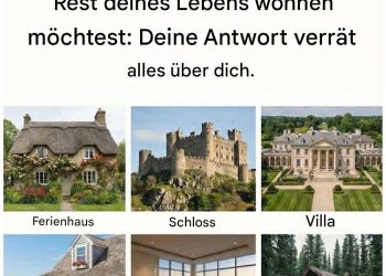 sie durfen sich nur fur ein haus entscheiden in dem sie den rest ihres lebens wohnen mochten was ihre wahl uber sie aussagt