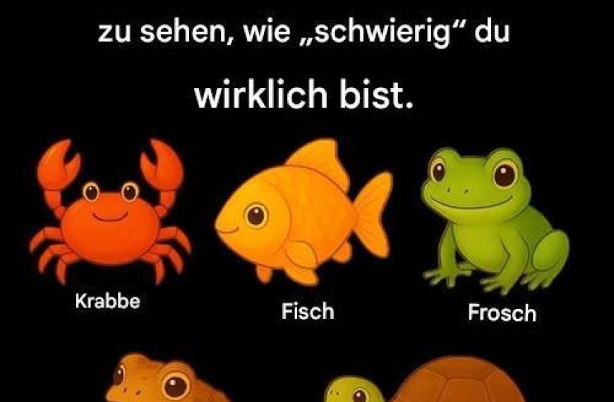 Schummel nicht. Such dir das unpassende Element aus, um zu sehen, wie „schwierig“ du wirklich bist.