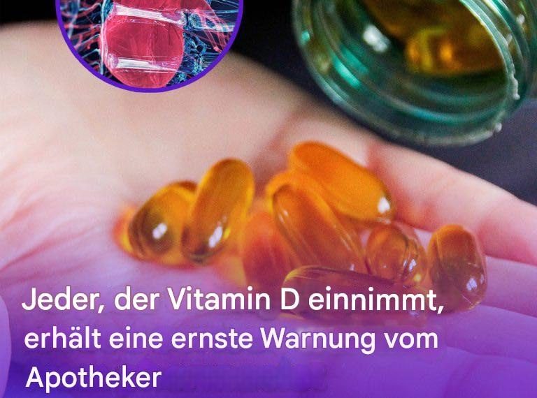 Apotheker warnt alle, die Vitamin D einnehmen