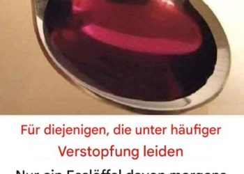 Nur ein Löffel und Sie rennen zur Toilette