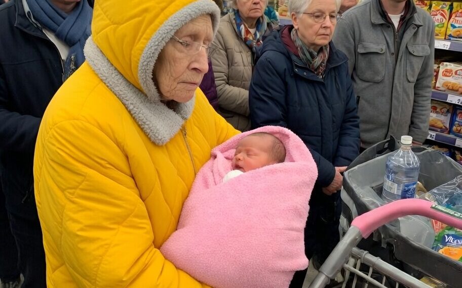 Ein Engel an der Kasse