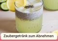 Kühlen Sie sich mit der Gewichtsabnahme-Wirkung dieses Getränks aus Zitrone, Gurke und Chiasamen ab.