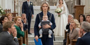 Hinter der weißen Hochzeit