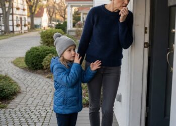 Die Tür, die einen Spalt offenstand