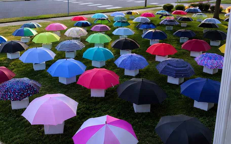 Der Regenschirm der Linie 47
