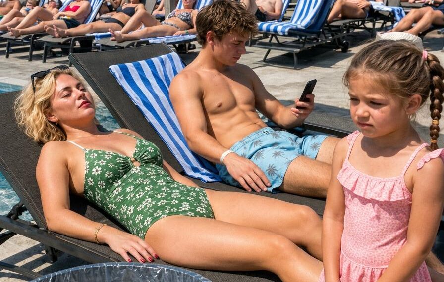Der schönste Platz am Pool
